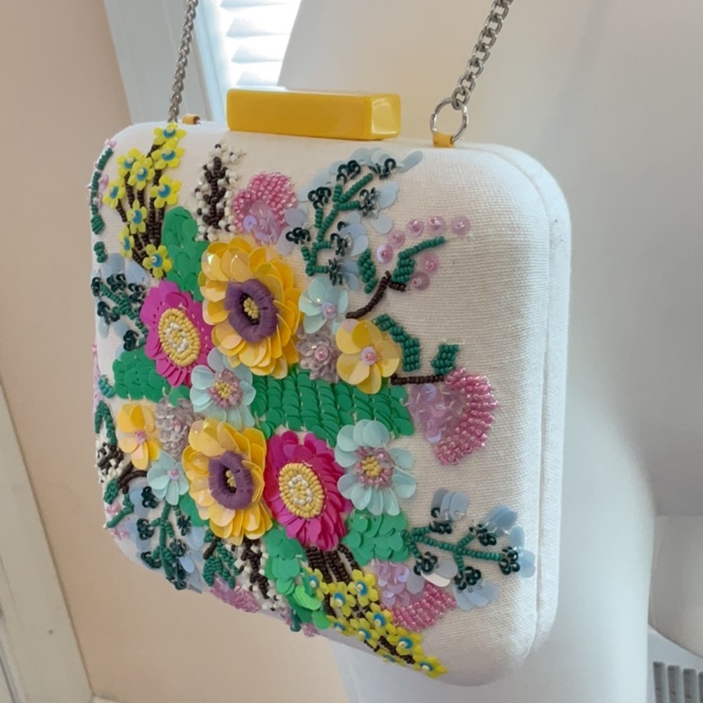 White Crossbody Bag with Unique Design